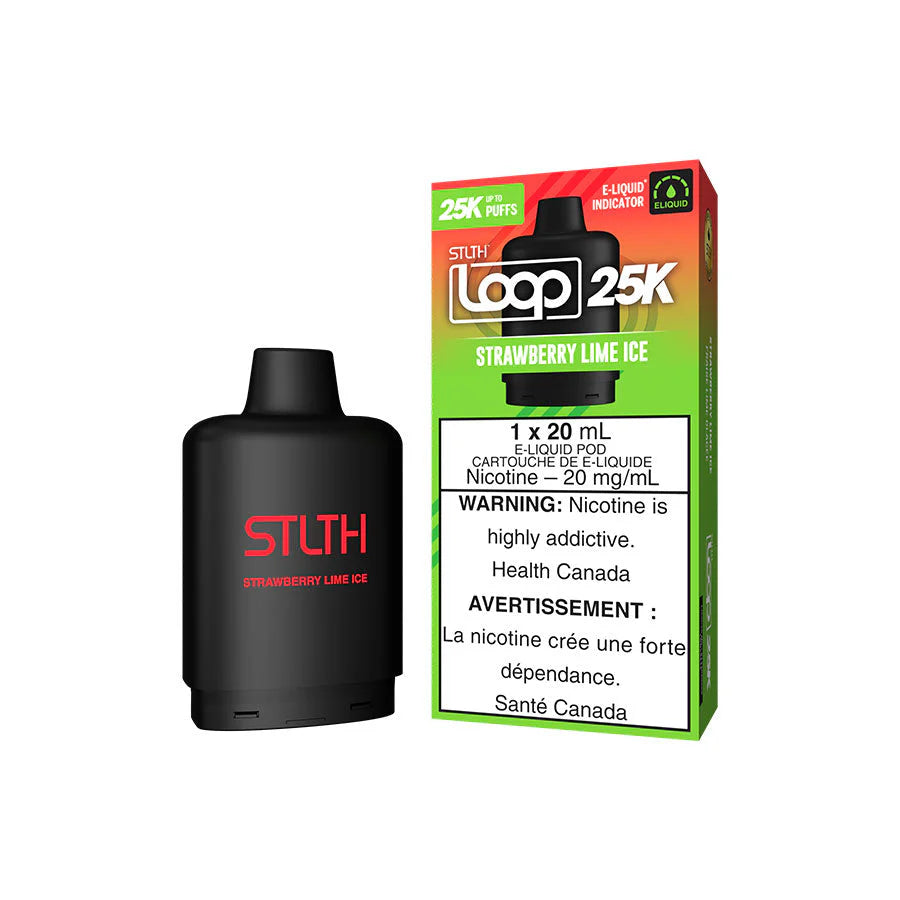 STLTH LOOP 25K POD - STRAWBERRY LIME ICE