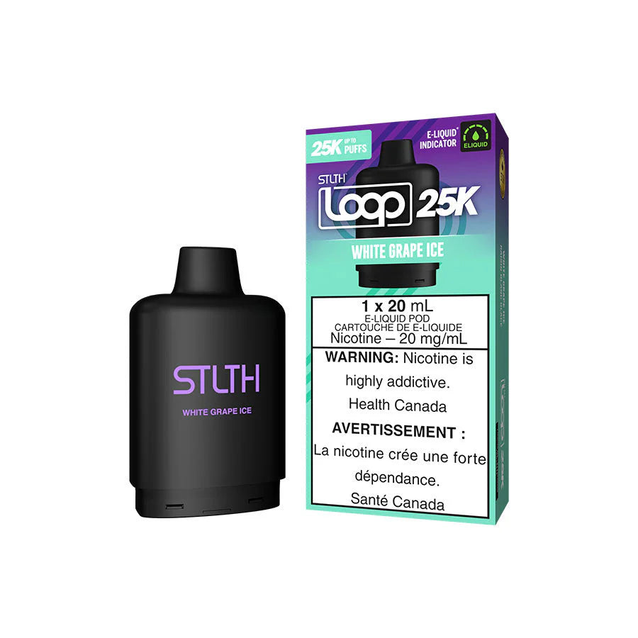 STLTH LOOP 25K POD - WHITE GRAPE ICE