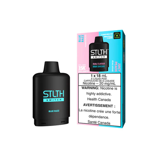 STLTH SWITCH POD PACK - BLUE RAZZ AND JUICY PEACH