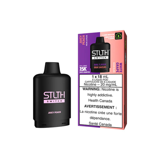 STLTH SWITCH POD PACK - JUICY PEACH AND WHITE GRAPE