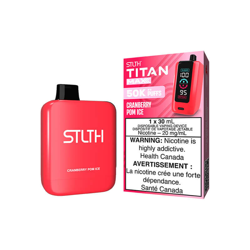STLTH TITAN MAX - CRANBERRY POM ICE Disposable Vape