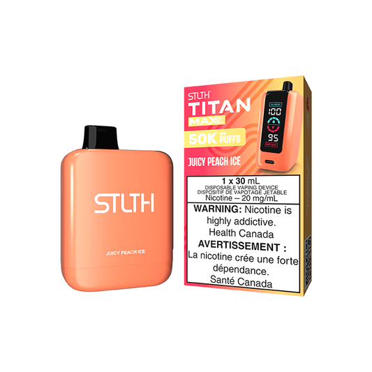 STLTH TITAN MAX - JUICY PEACH ICE Disposable Vape