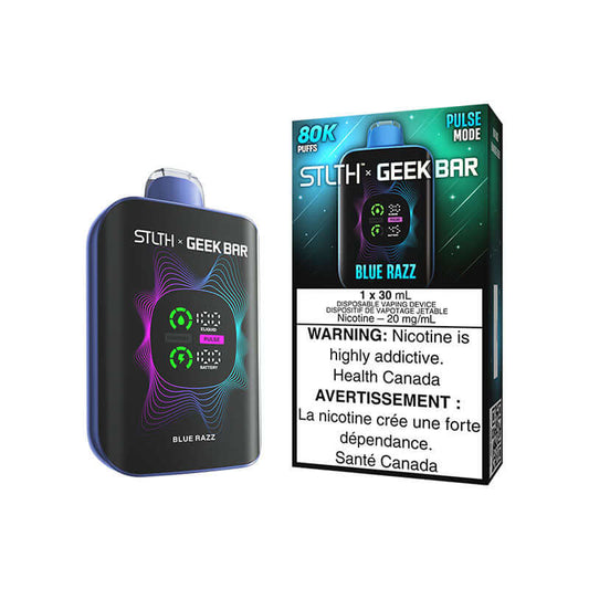 STLTH X GEEK BAR 80K - BLUE RAZZ Disposable Vape