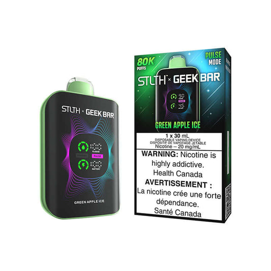STLTH X GEEK BAR 80K - GREEN APPLE ICE Disposable Vape