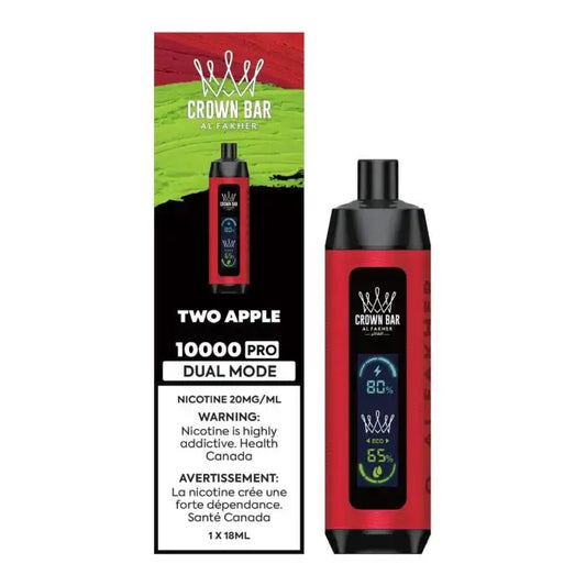 AL FAKHER Crown Bar 10K - Two Apple Disposable Vape