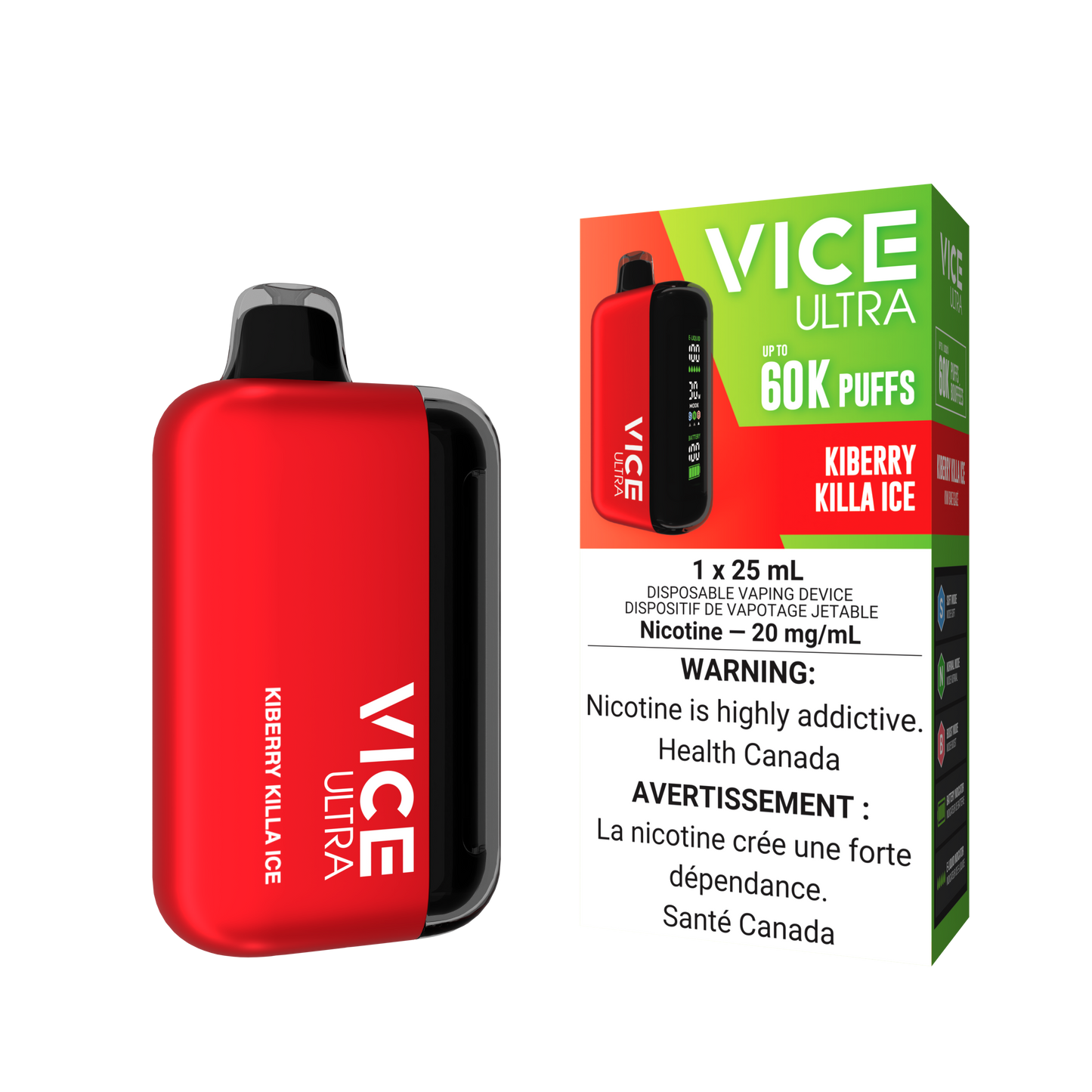 VICE ULTRA 60K - KIBERRY KILLA ICE