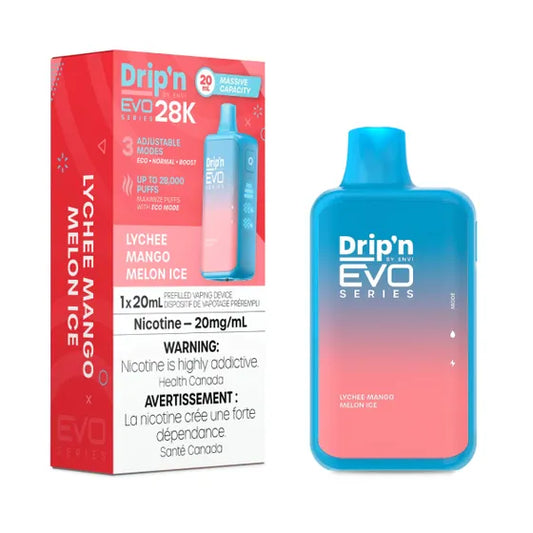 Drip'n by Envi EVO Series 28K Lychee Mango Melon lce
