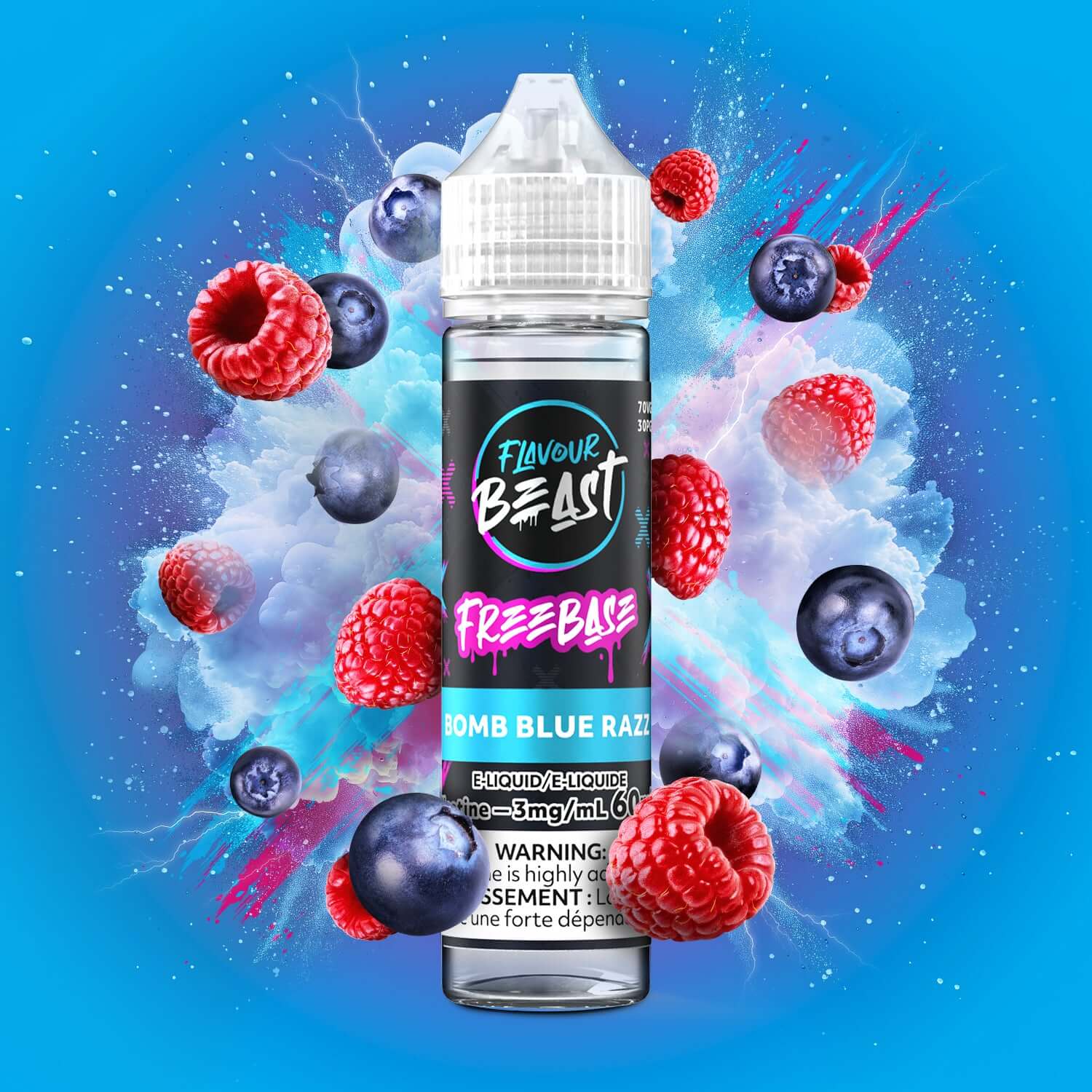 Flavour Beast- Bomb Blue Razz E-Liquid product image at All Star Vape