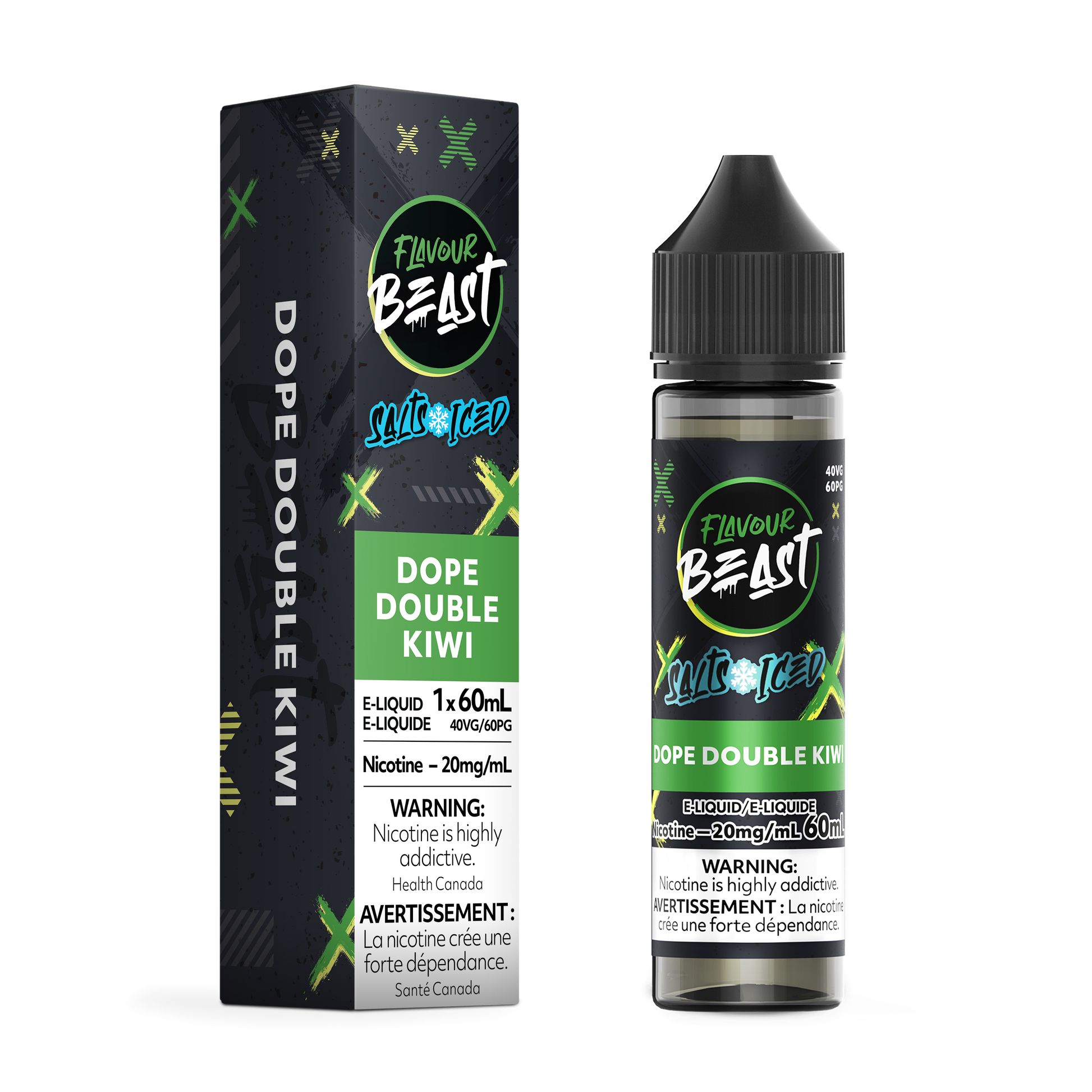 Flavour Beast E-Liquid Dope Double Kiwi 60mL product image at All Star Vape