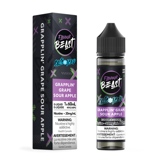 Flavour Beast E-Liquid Grapplin' Grape Sour Apple 60mL product image at All Star Vape