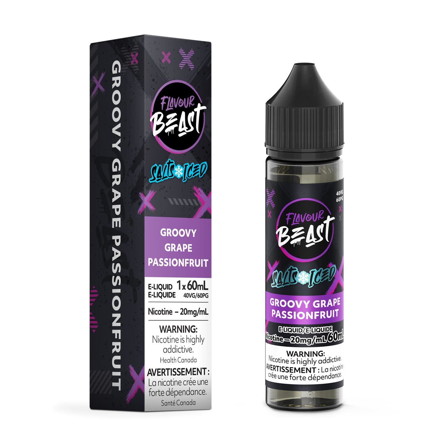 Flavour Beast E-Liquid Groovy Grape Passionfruit 60mL product image at All Star Vape