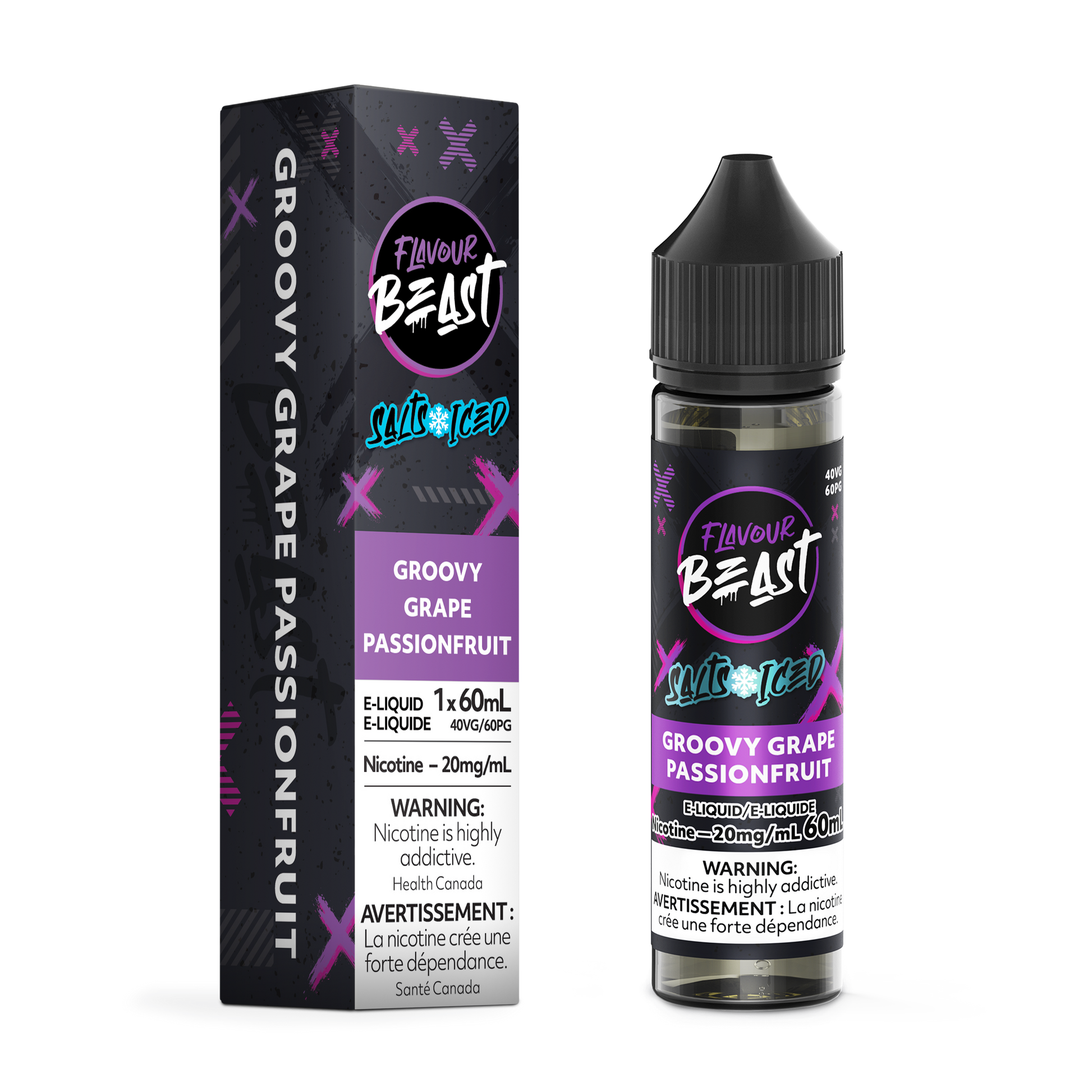 Flavour Beast E-Liquid Groovy Grape Passionfruit 60mL product image at All Star Vape