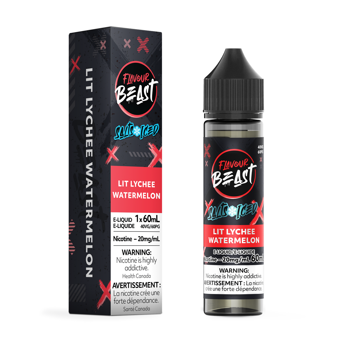Flavour Beast E-Liquid Lit Lychee Watermelon 60mL product image at All Star Vape