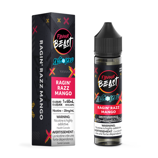 Flavour Beast E-Liquid Ragin' Razz Mango 60mL product image at All Star Vape