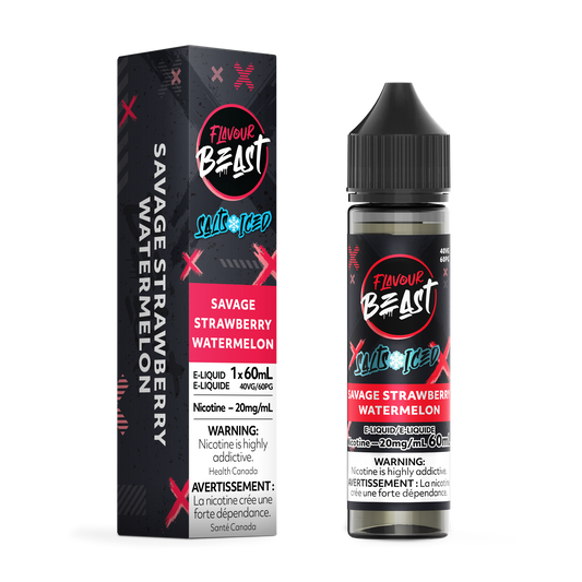 Flavour Beast E-Liquid Savage Strawberry Watermelon 60mL product image at All Star Vape
