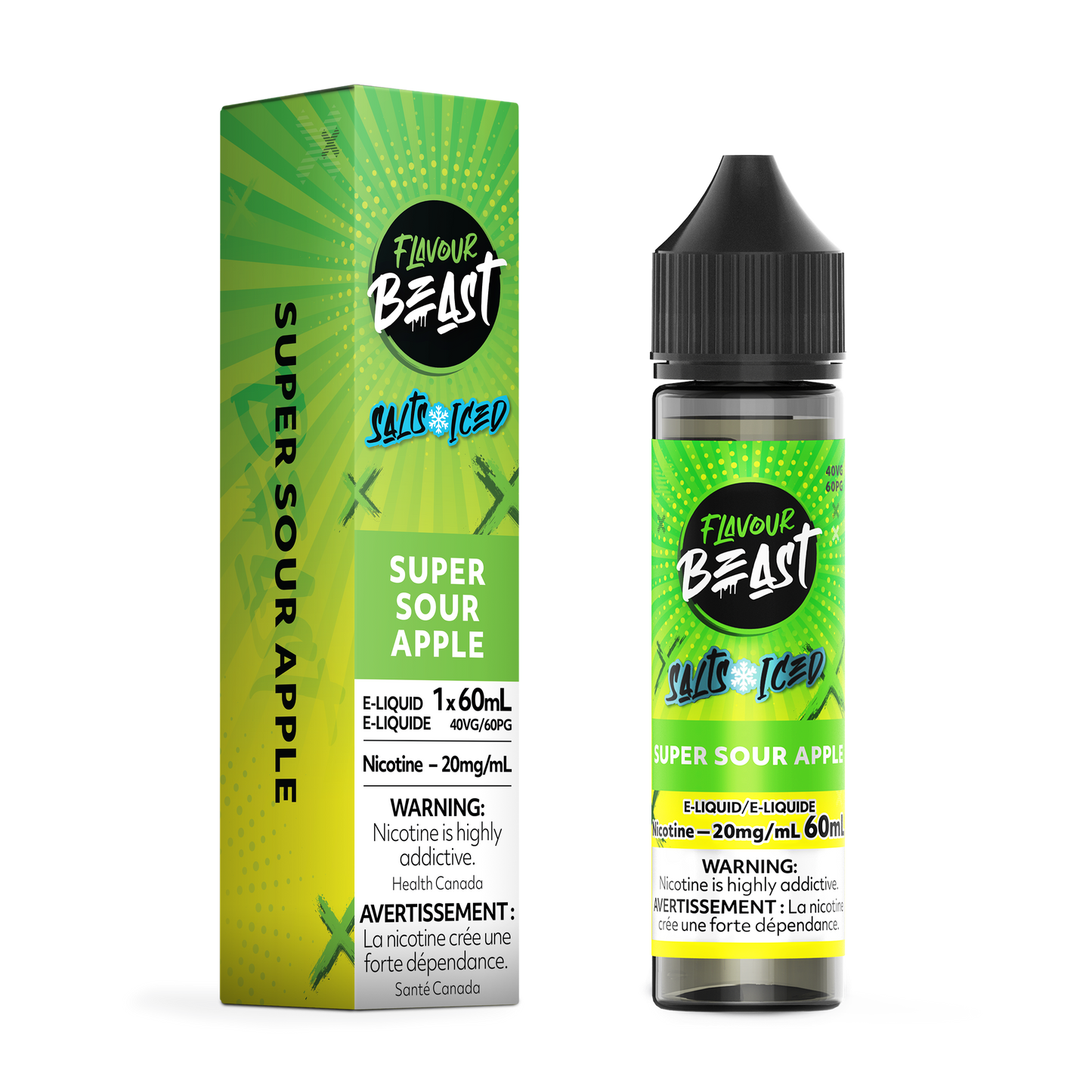 Flavour Beast E-Liquid Super Sour Apple 60mL product image at All Star Vape
