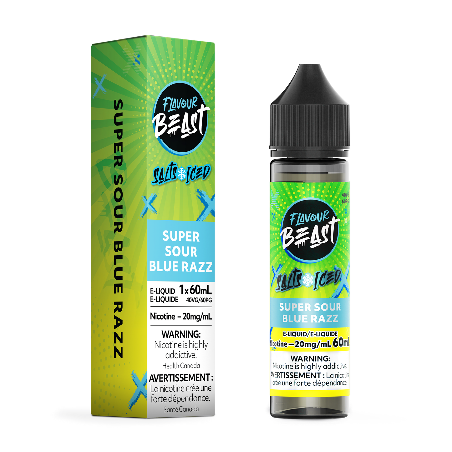 Flavour Beast E-Liquid Super Sour Blue Razz 60mL product image at All Star Vape