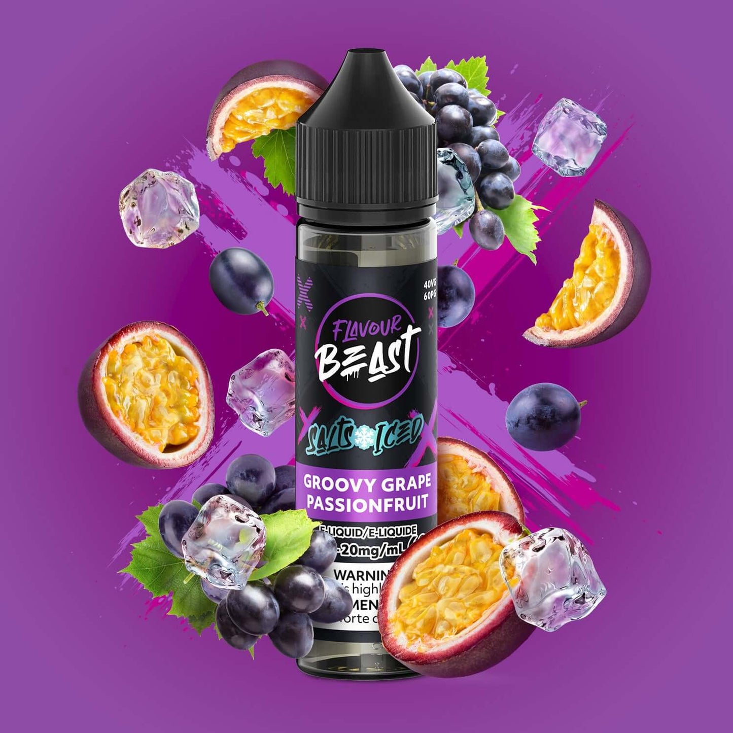 Flavour Beast- Groovy Grape Passionfruit Iced E-Liquid product image at All Star Vape