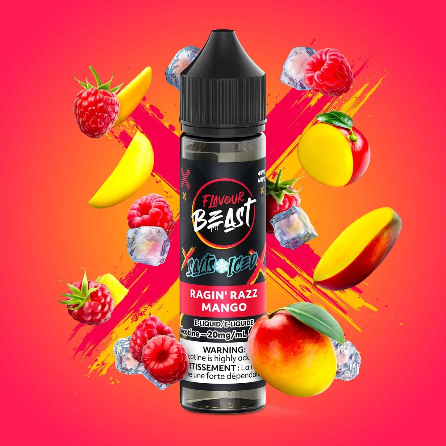 Flavour Beast- Ragin' Razz Mango Iced E-Liquid product image at All Star Vape