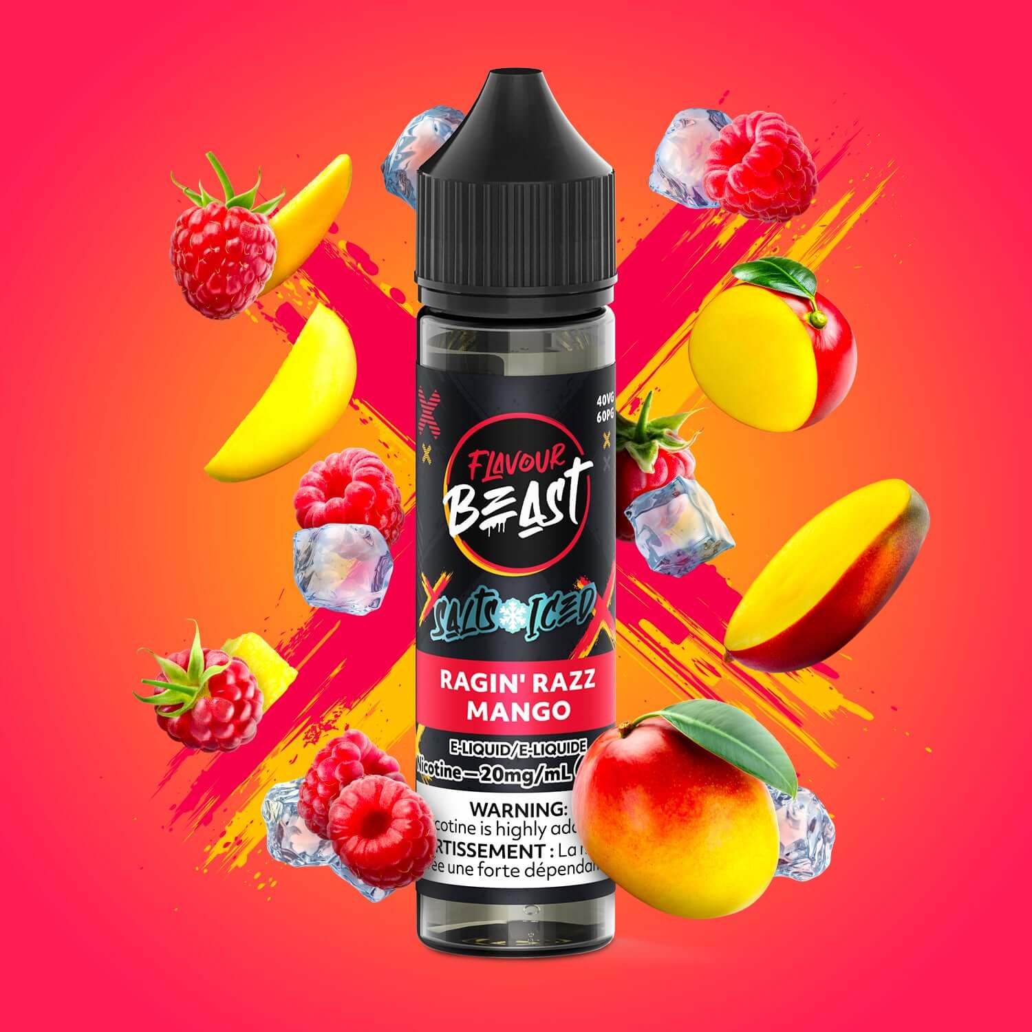 Flavour Beast- Ragin' Razz Mango Iced E-Liquid product image at All Star Vape
