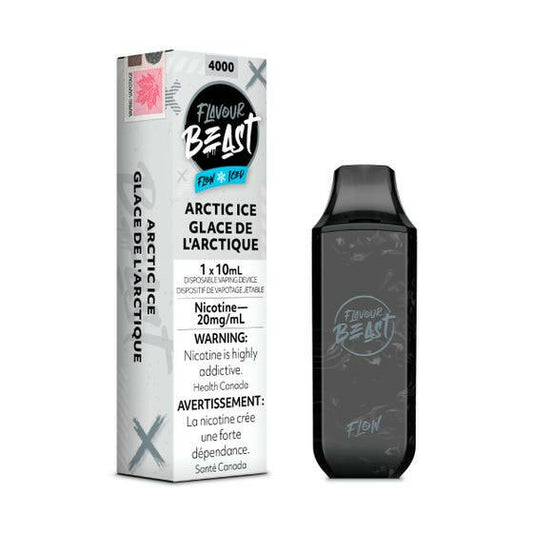 Flavour Beast Arctic Ice e-liquid bottle showcasing cool menthol vape flavor for an enhanced vaping experience