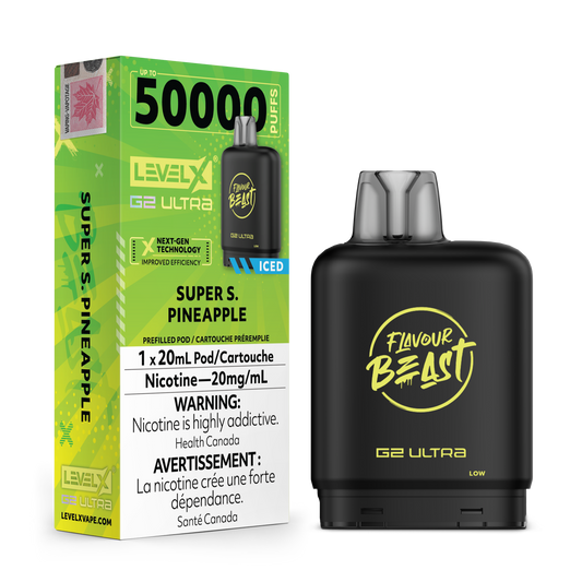 Level X Flavour Beast G2 Ultrax12M Super S Pineapple Closed Pod product image at All Star Vape