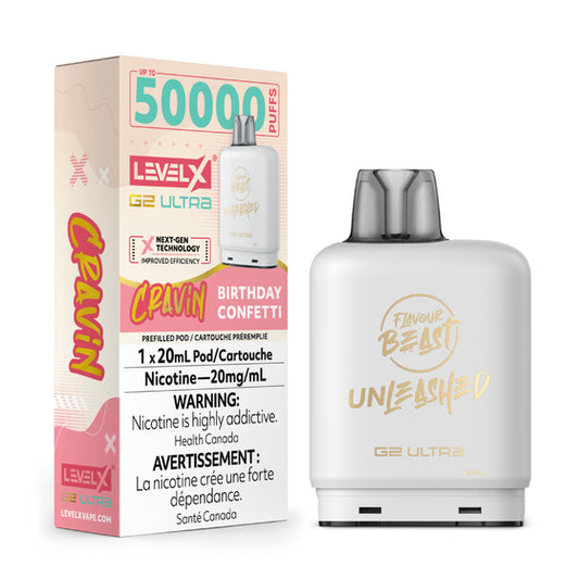 Level X Unleashed G2 Ultra Epic Birthday Confetti Closed Pod
