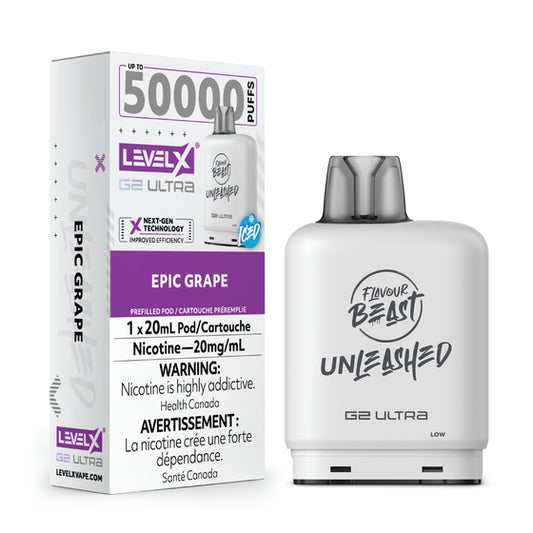 Level X Unleashed G2 Ultra Epic Grape Closed Pod