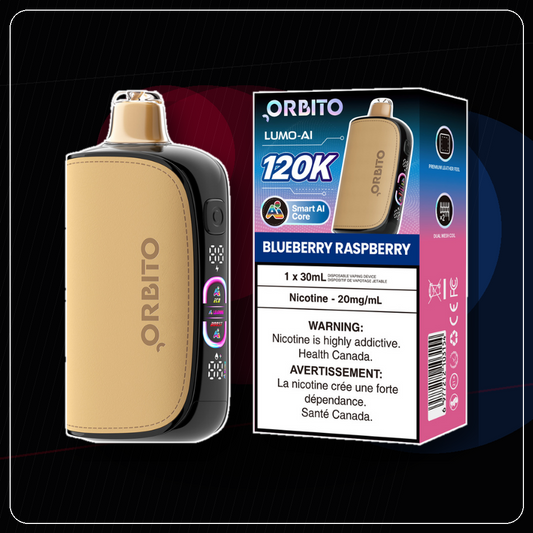 Orbito Lumo AI 120K - Blue Raspberry Vape product image at All Star Vape