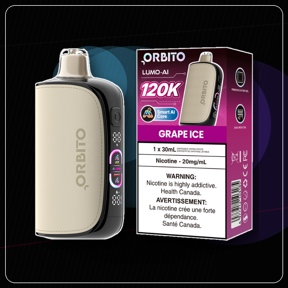 Orbito Lumo AI 120K - Grape Ice Vape product image at All Star Vape