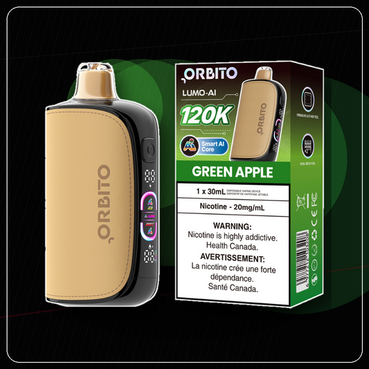 Orbito Lumo AI 120K - Green Apple Vape product image at All Star Vape