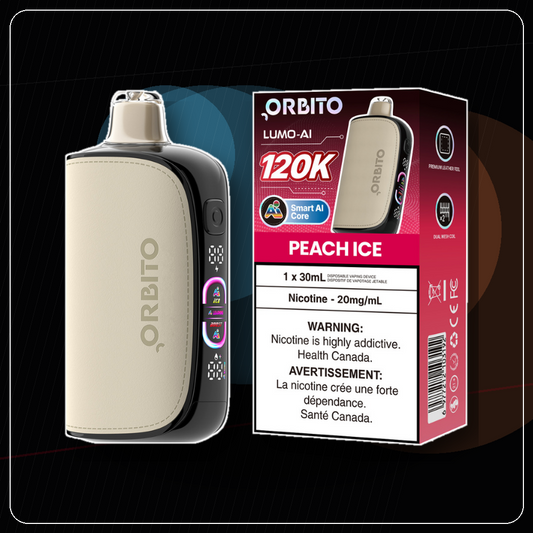 Orbito Lumo AI 120K - Peach Ice Vape product image at All Star Vape