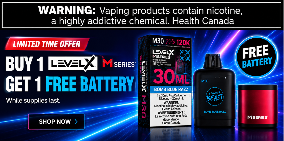 Level X Flavour Beast M Series buy one get one free battery limited time offer at AllStar Vape